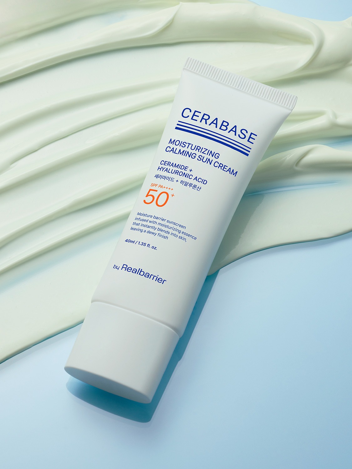 By Real Barrier Cerabase Moisturizing Calming Sun Cream 40ml