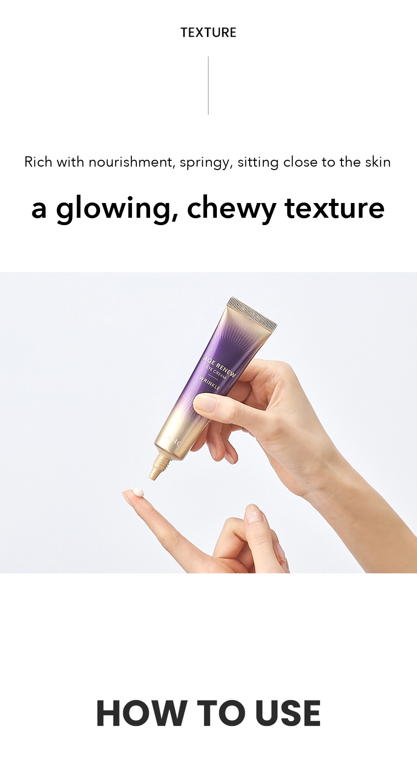 AHC Age Renew Eye Cream Wrinkle detail 07
