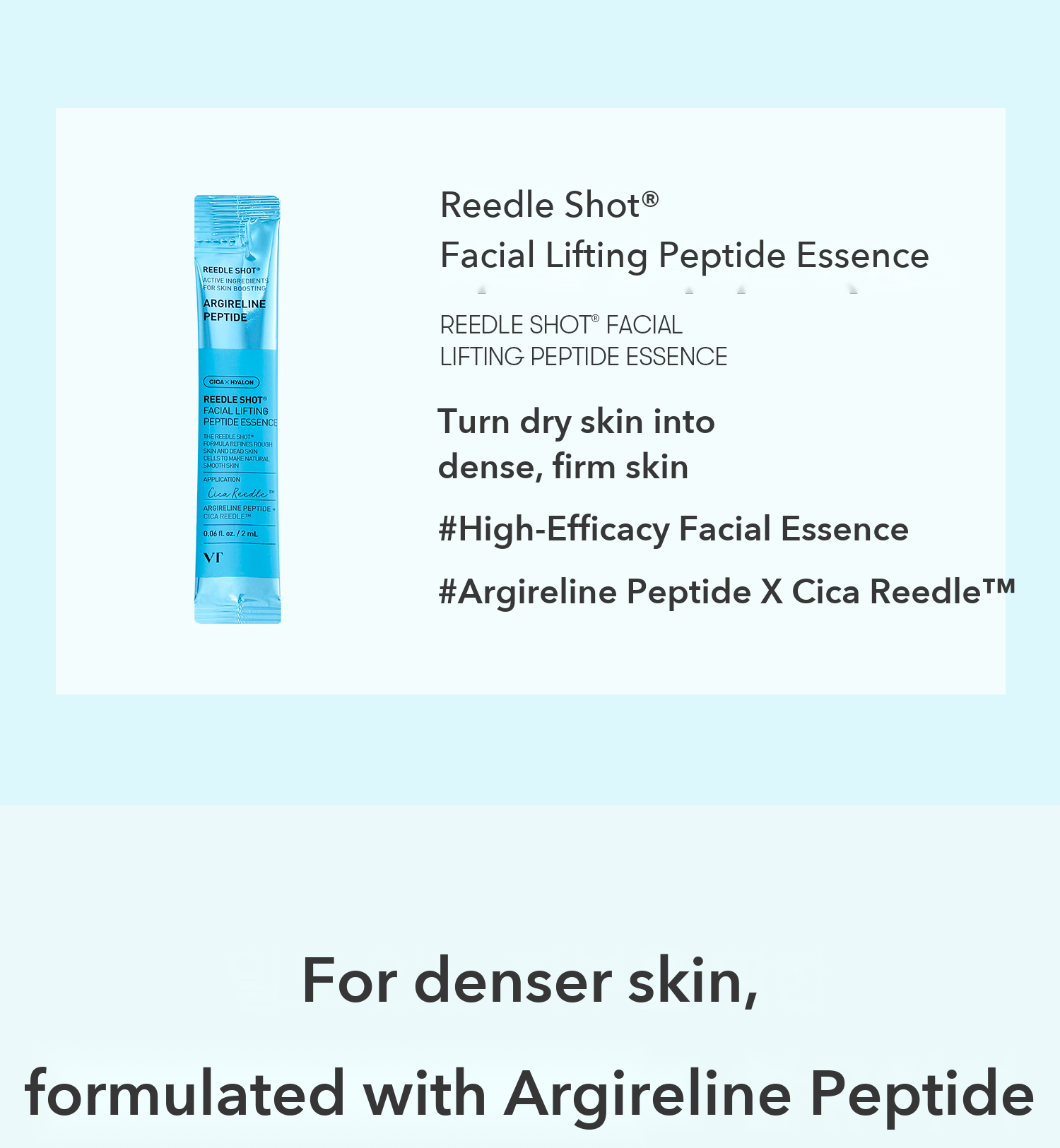 VT Reedle Shot Facial Lifting Peptide Essence 2ml x 6 detail 02