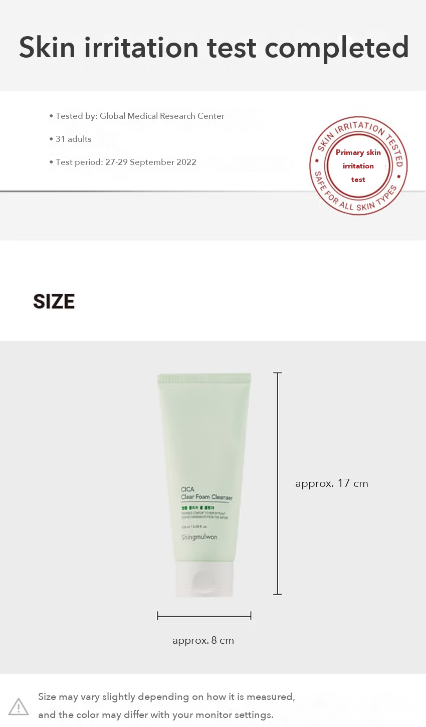 Shingmulwon Cica Clear Foam Cleanser detail 04