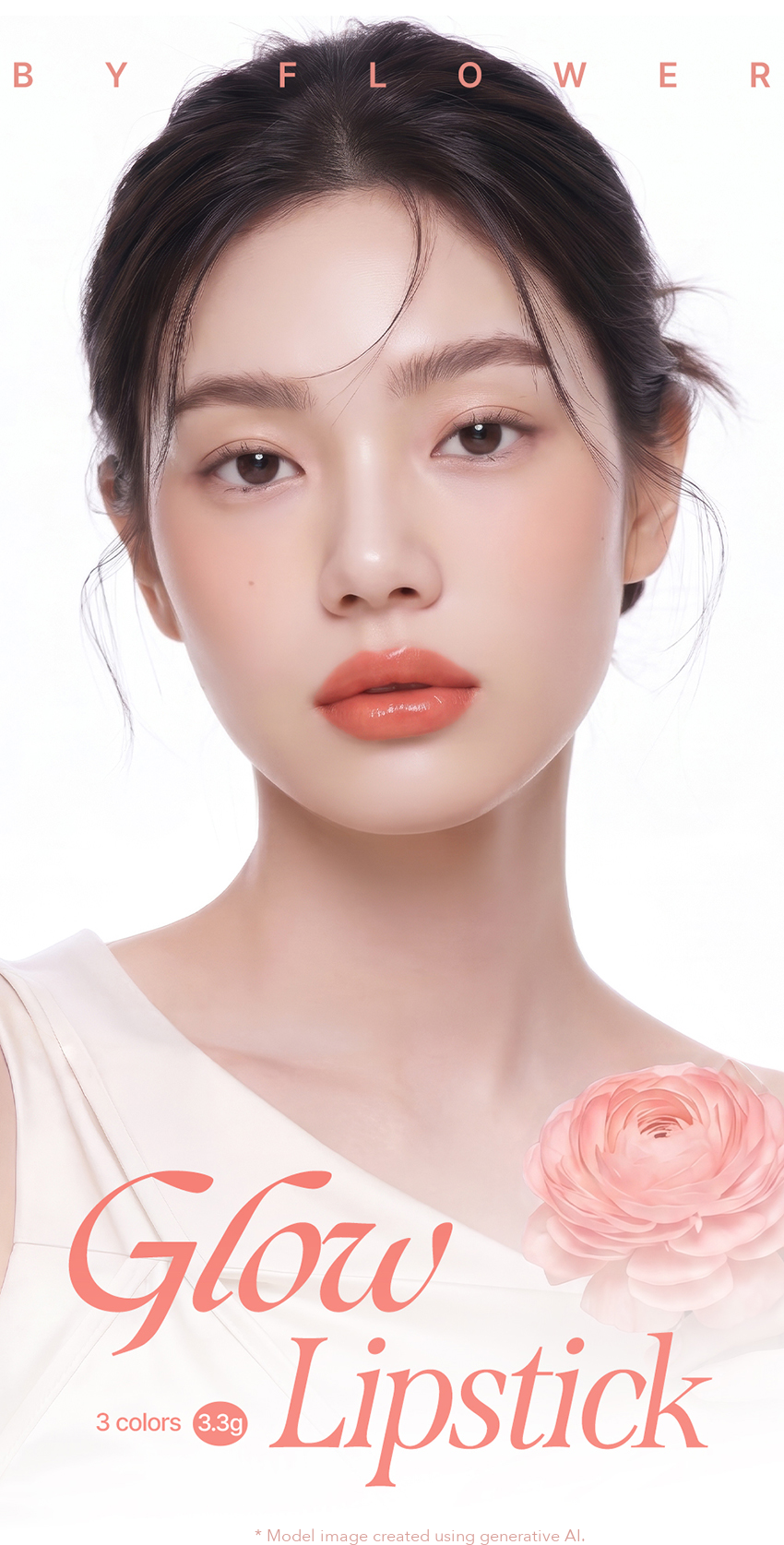 BY FLOWER Glow Lipstick 3.3g detail 01