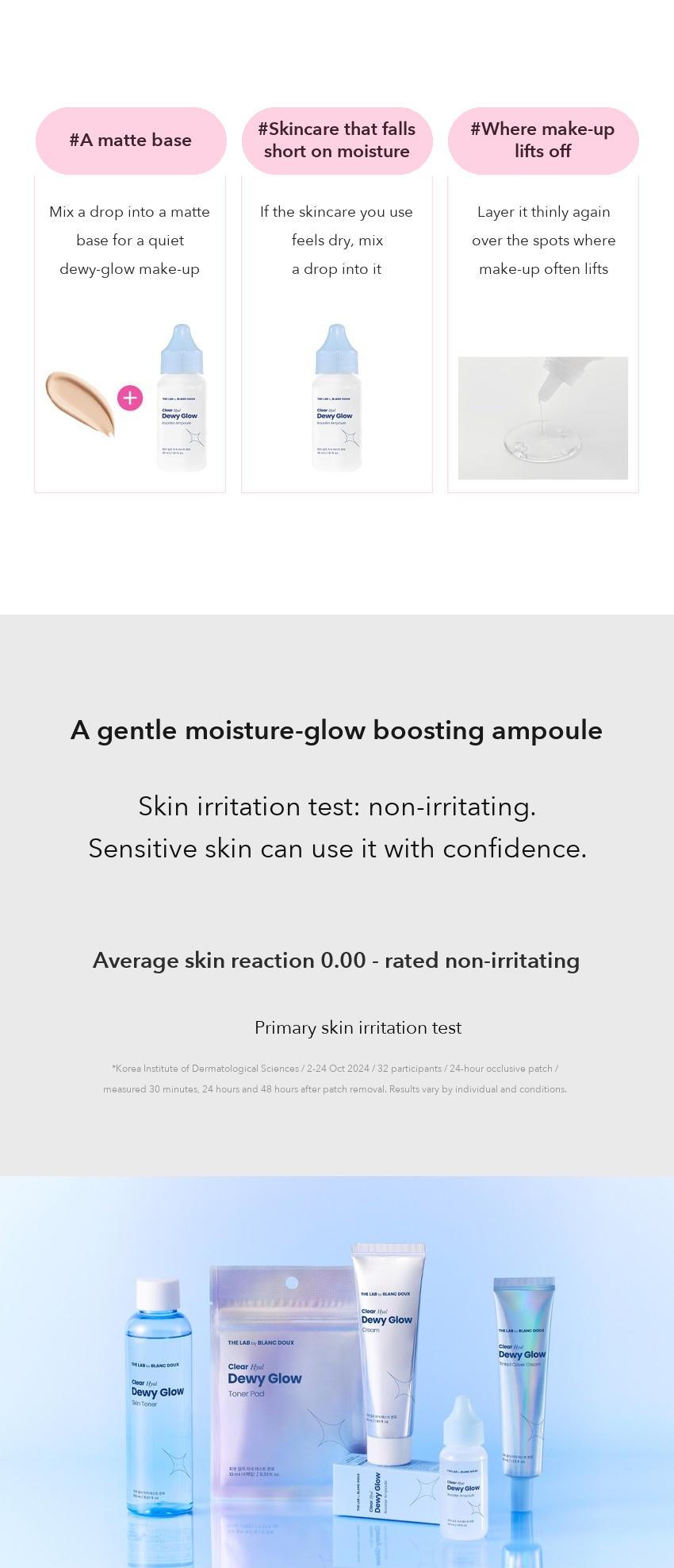 THE LAB by BLANC DOUX Clear Hyal Dewy Glow Booster Ampoule detail 06