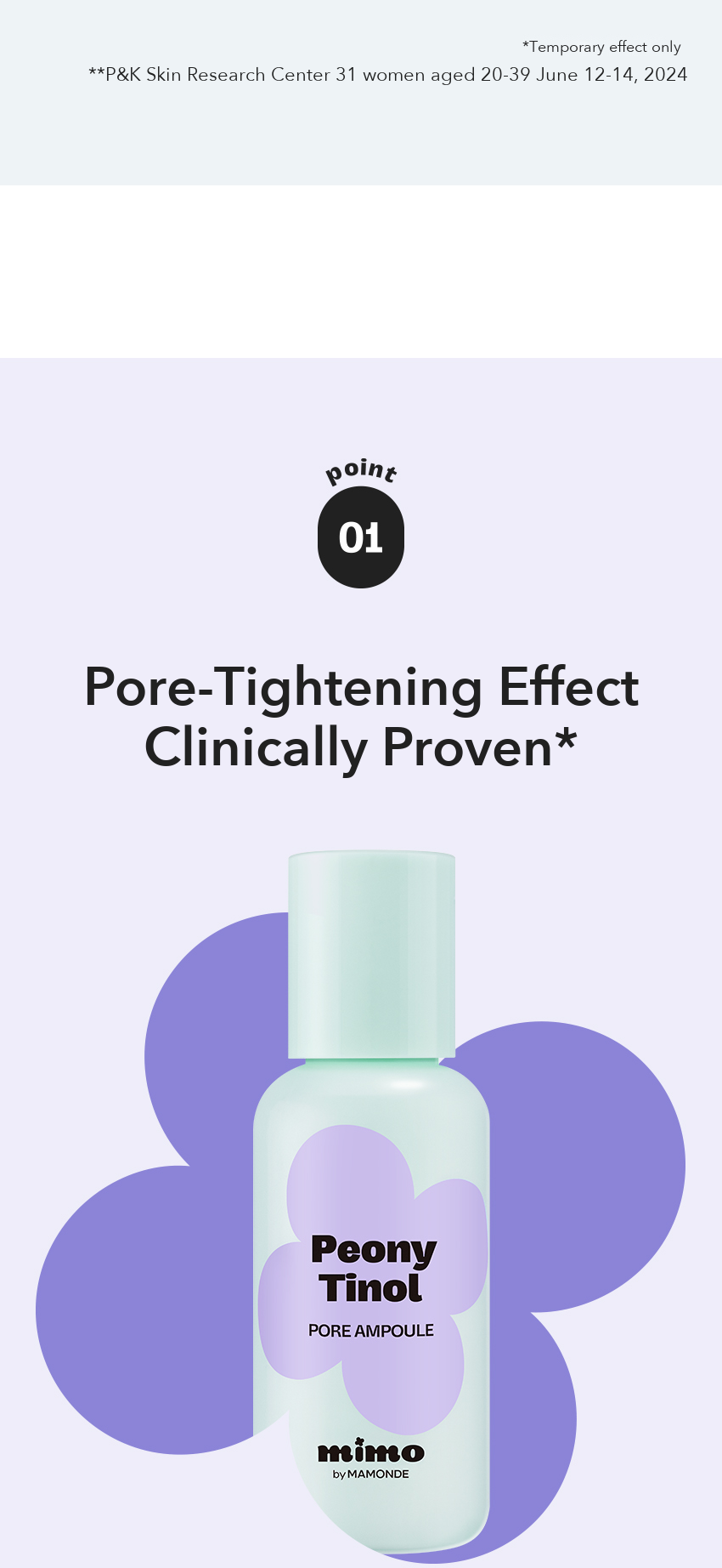 MIMO by MAMONDE Peony-Tinol Pore Ampoule detail 03