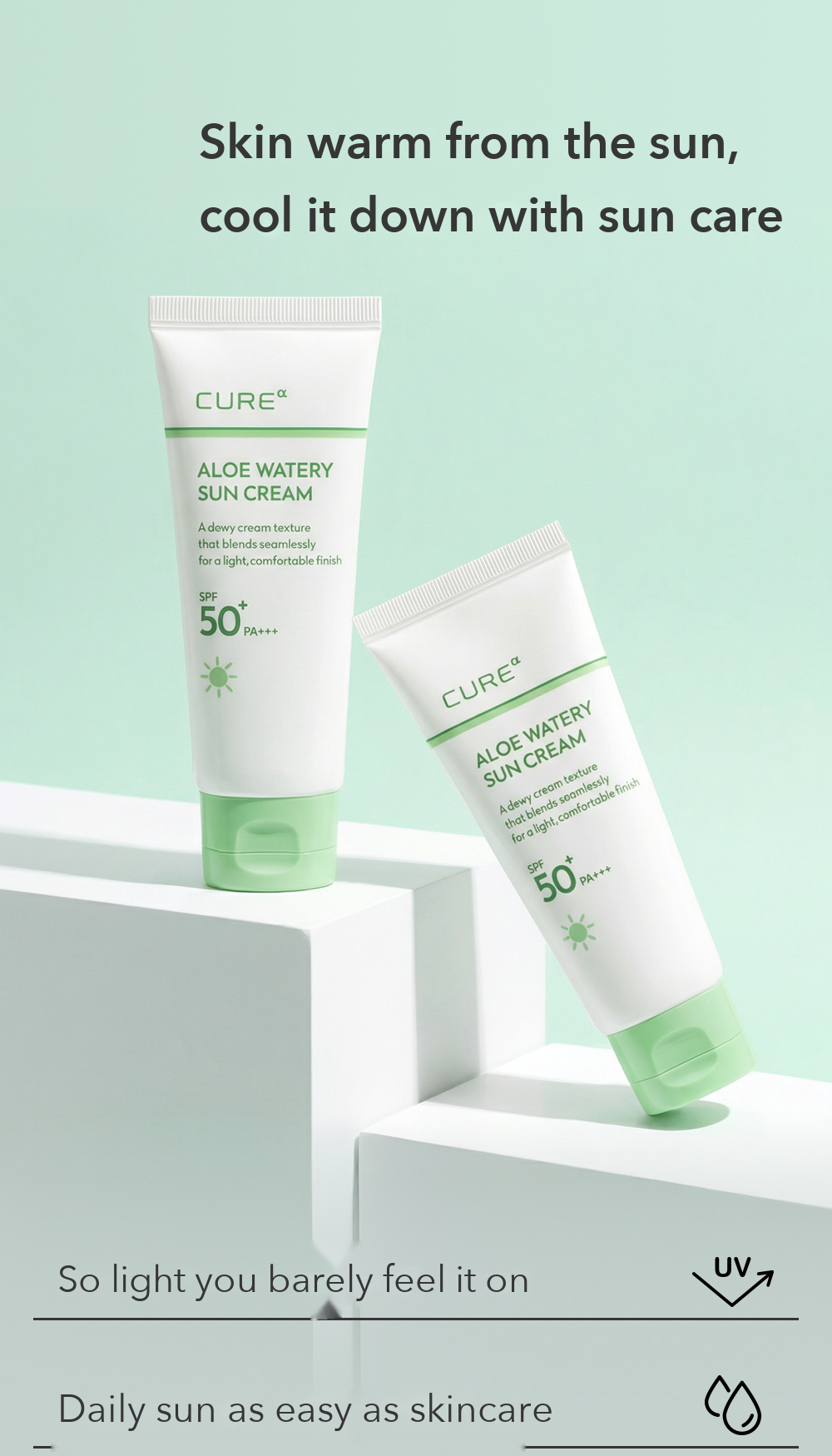 Kim Jeong Moon Aloe Cure Alpha Aloe Watery Sun Cream detail 5
