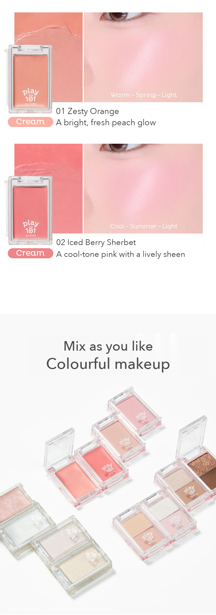 Play 101 by ETUDE Multi Blending Piece Powder Blusher detail 03