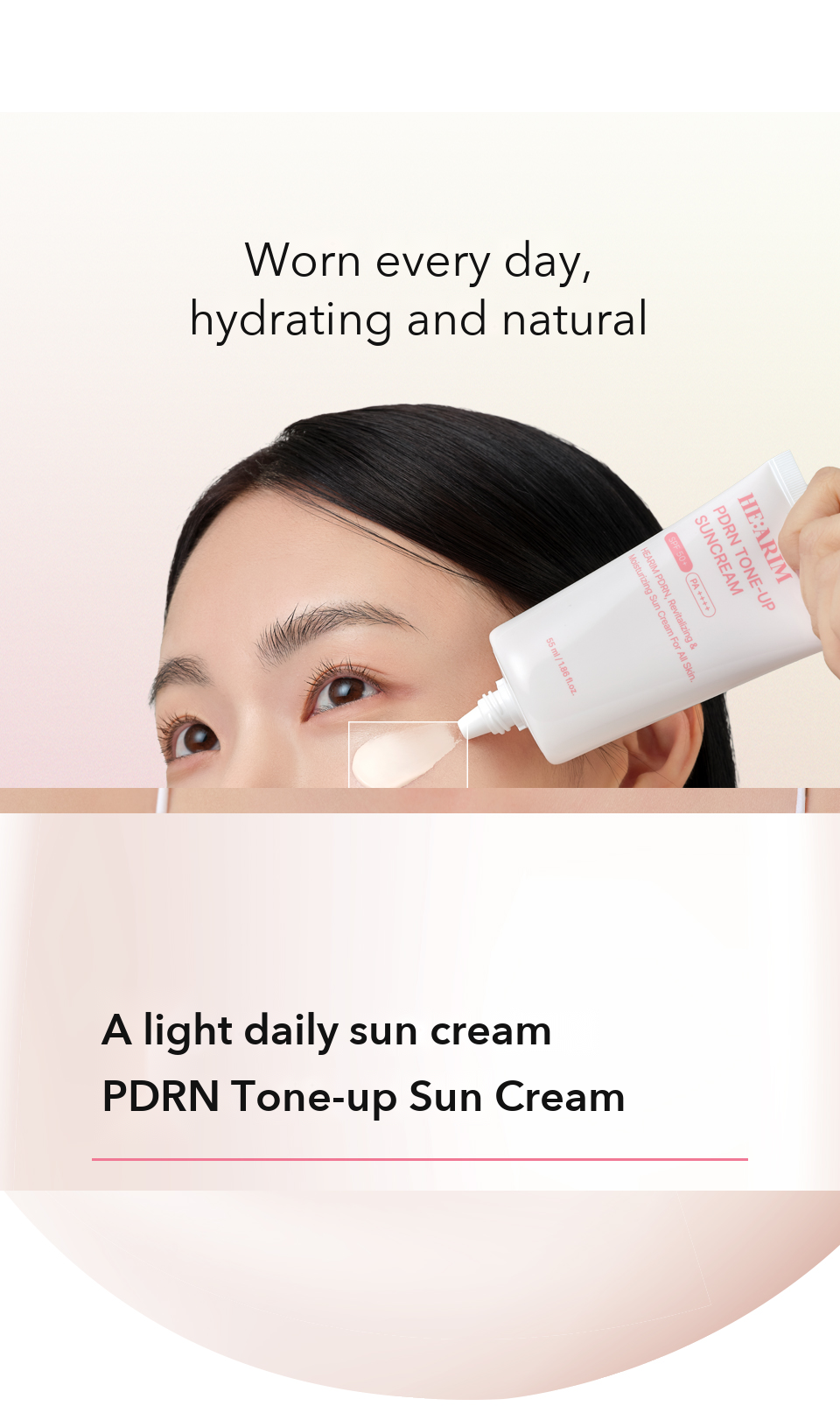 HE:ARIM PDRN Tone-up Sun Cream detail 06