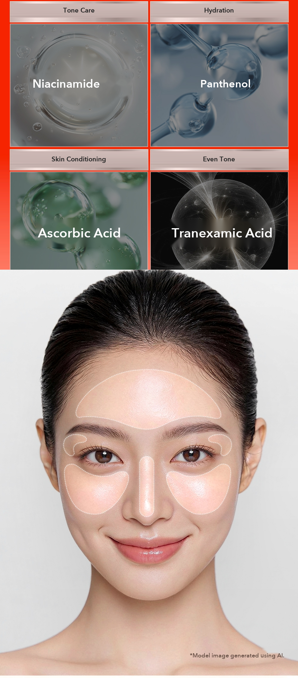 MEDIPEEL Melanon X Tone Care Ampoule Mask detail 3