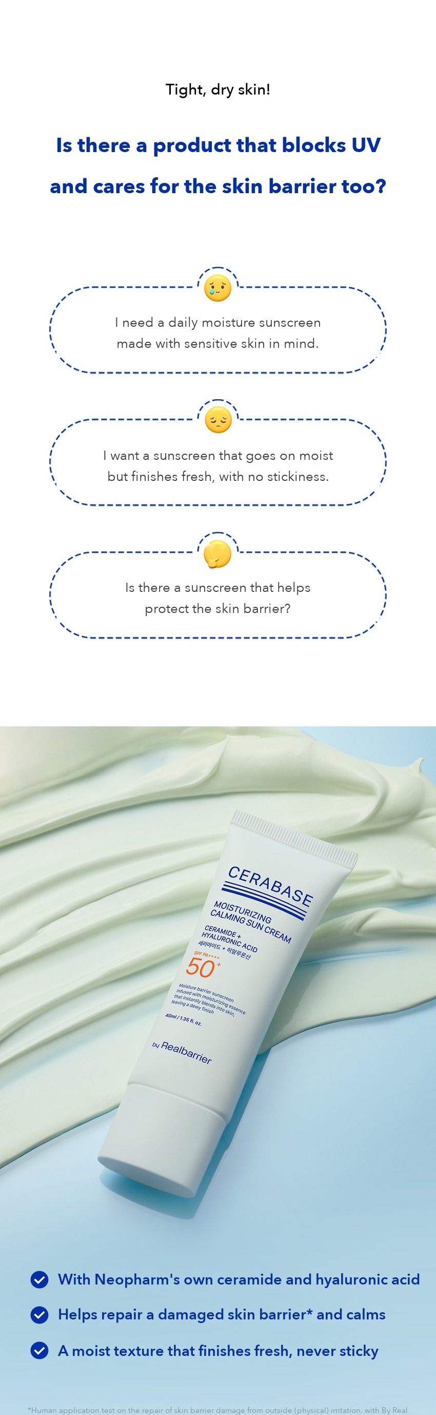 By Real Barrier Cerabase Moisturizing Calming Sun Cream 40ml detail 02