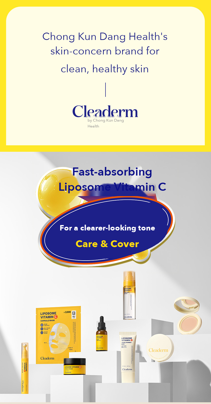 Cleaderm Tone Primer Sun detail 01