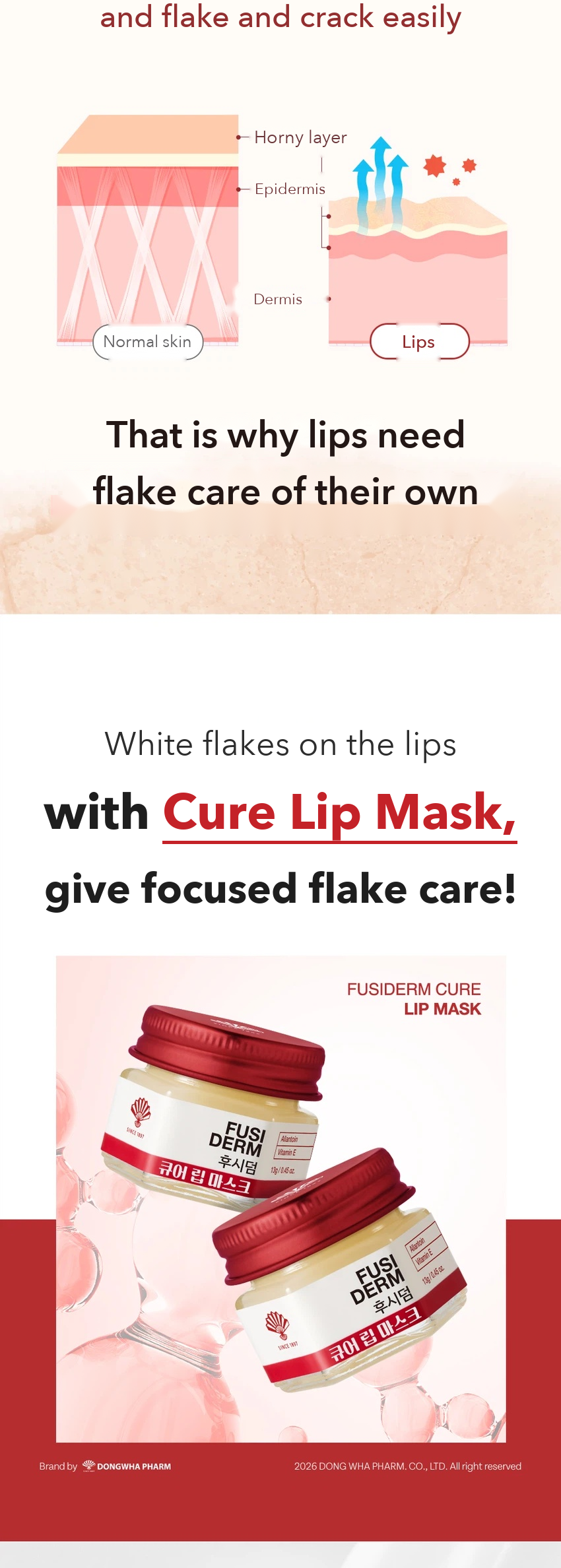 Fusiderm Cure Lip Mask detail 2