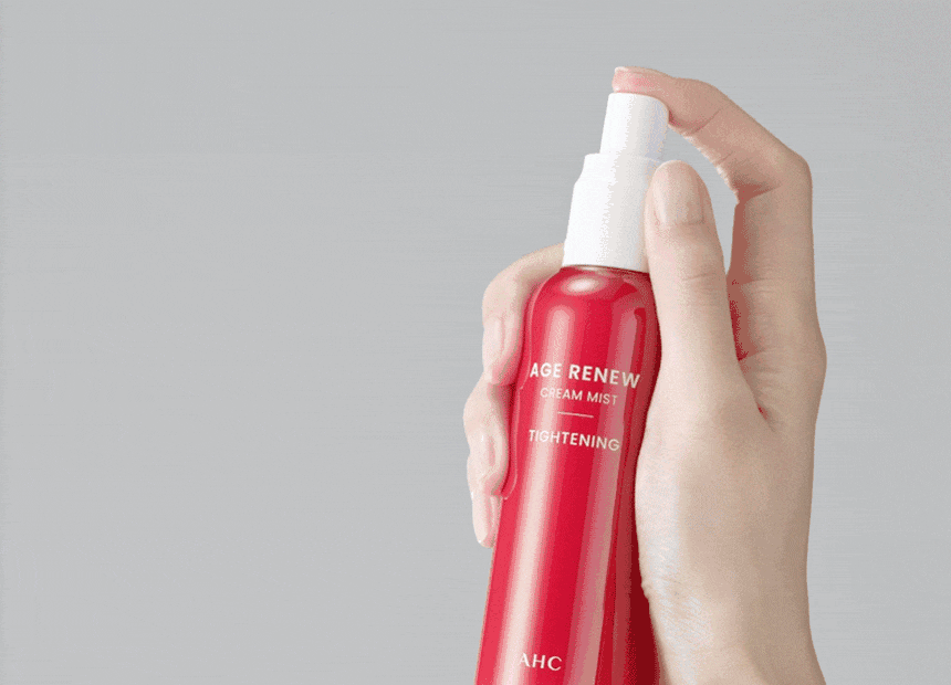 AHC Age Renew Cream Mist Tightening detail 07