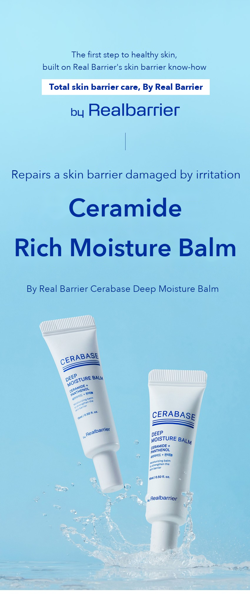 By Real Barrier Cerabase Deep Moisture Balm 15ml detail 01
