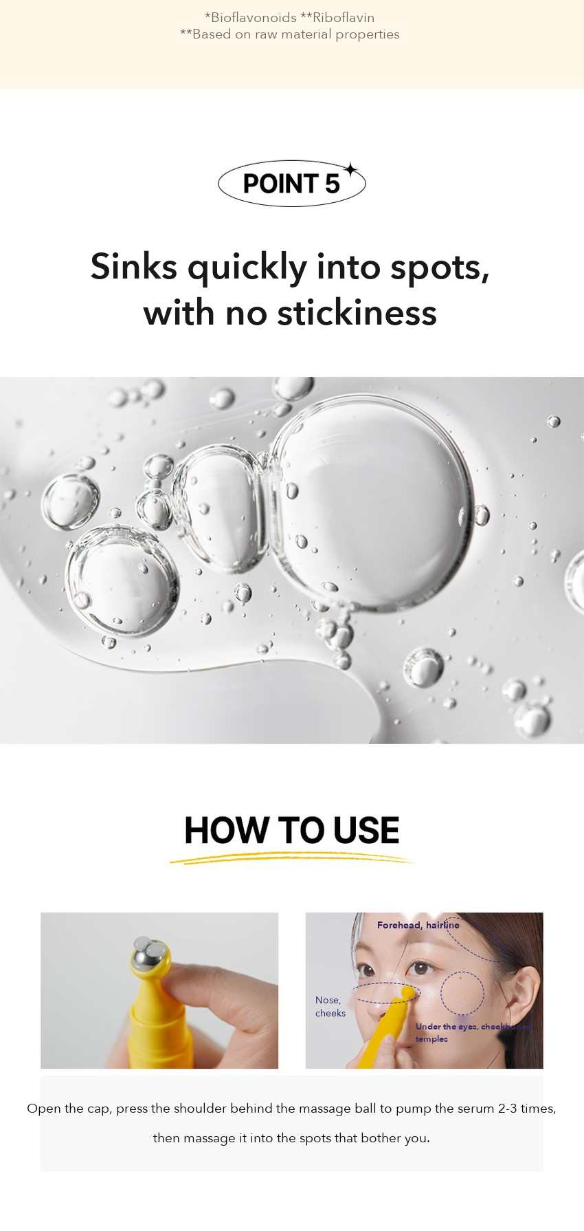 CLEADERM Liposome Vitamin C Cheek Spot Serum how to use