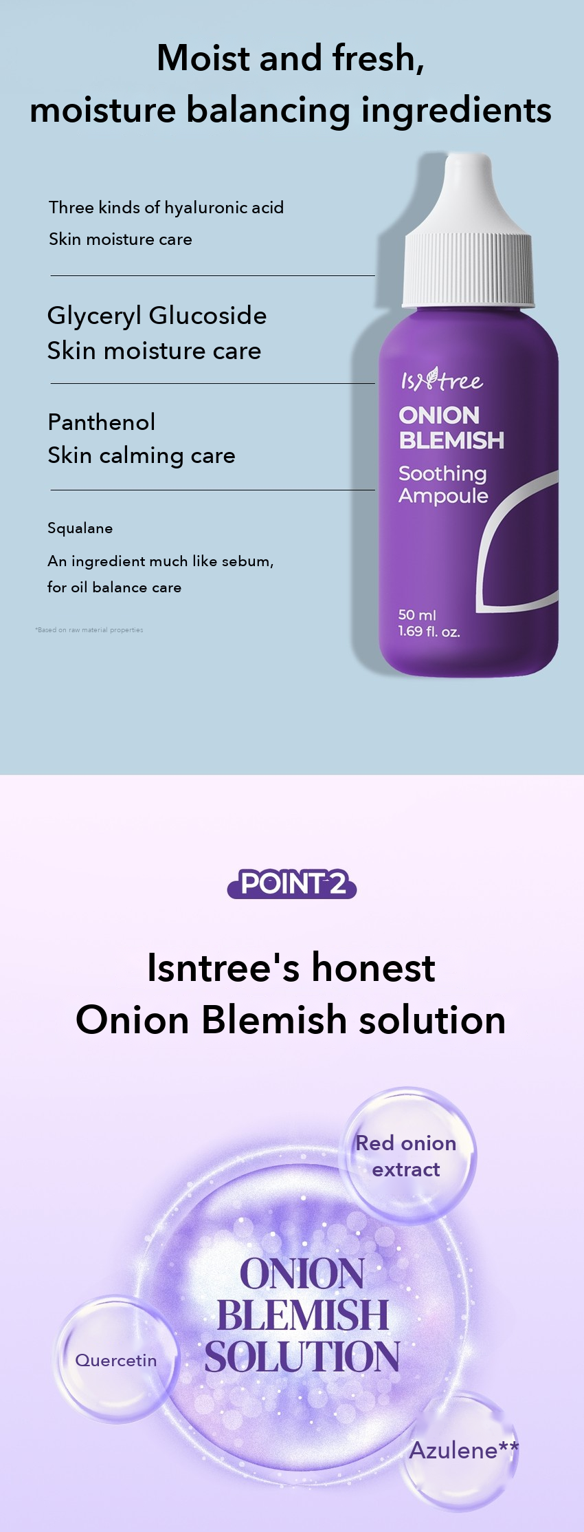 Isntree Onion Blemish Soothing Ampoule 50ml detail 04