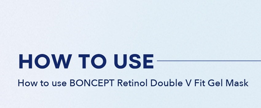 BONCEPT Retinol Double V Fit Gel Mask detail 08