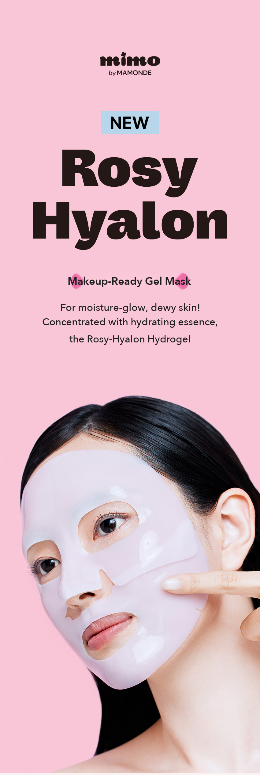 MIMO by MAMONDE Rosy-Hyalon Hydrogel Mask detail 01