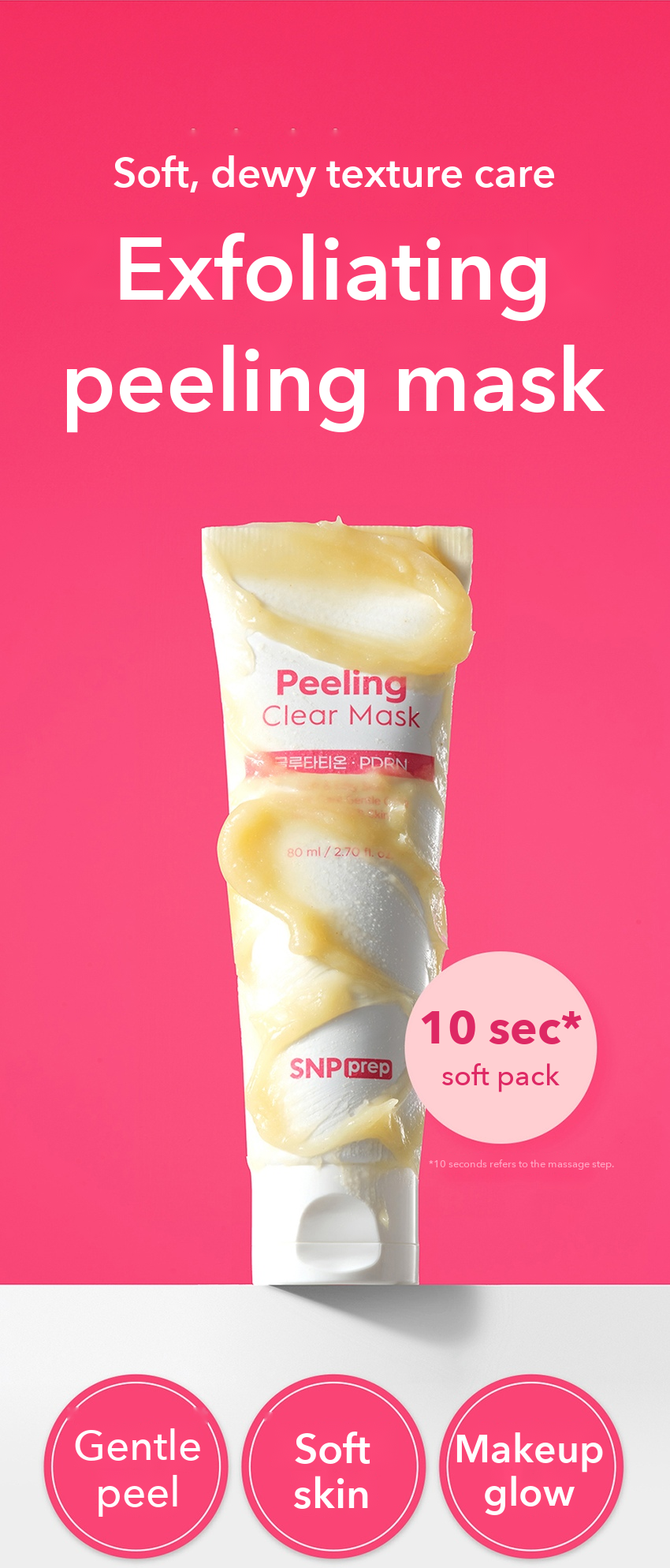 SNP PREP Peeling Clear Mask detail 1