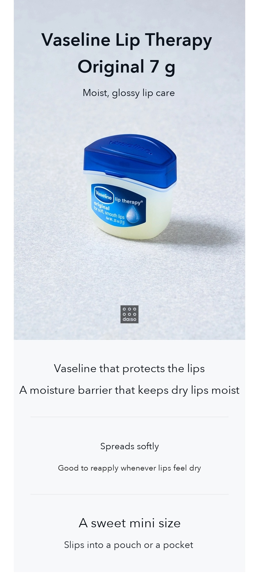Vaseline Lip Therapy Original 7g detail 01