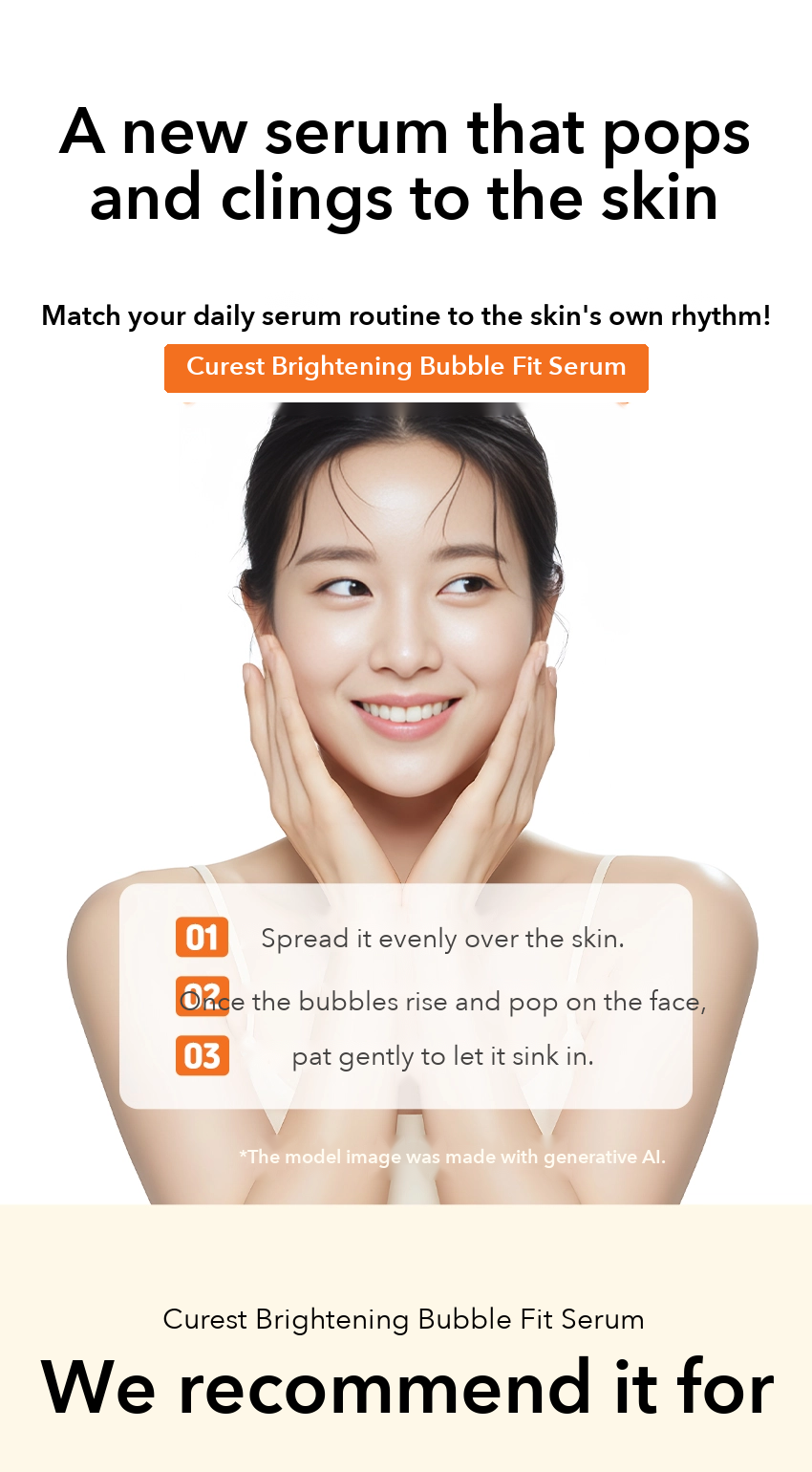 CUREST Brightening Bubble Fit Serum detail 8