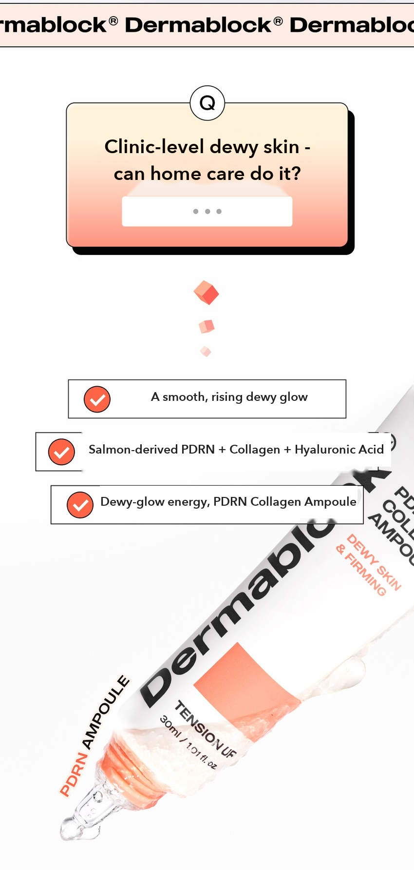 DERMABLOCK PDRN Collagen Ampoule 30ml detail 01