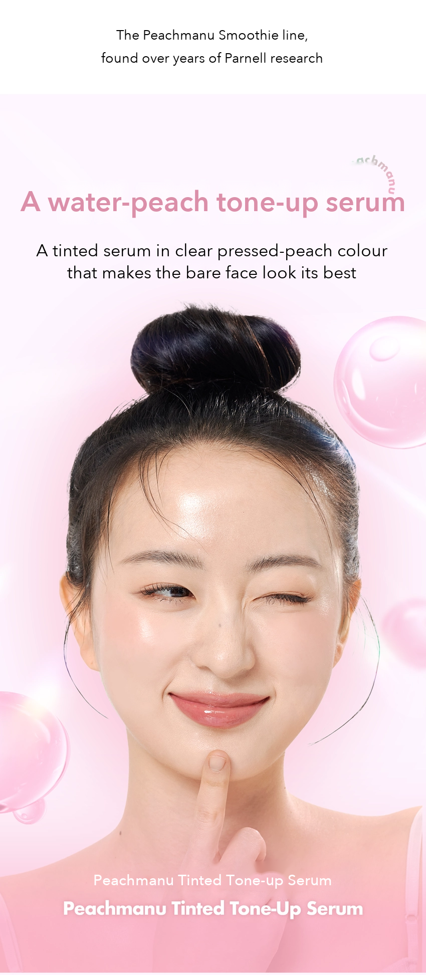 PARNELL Peachmanu Tinted Tone-Up Serum detail 02