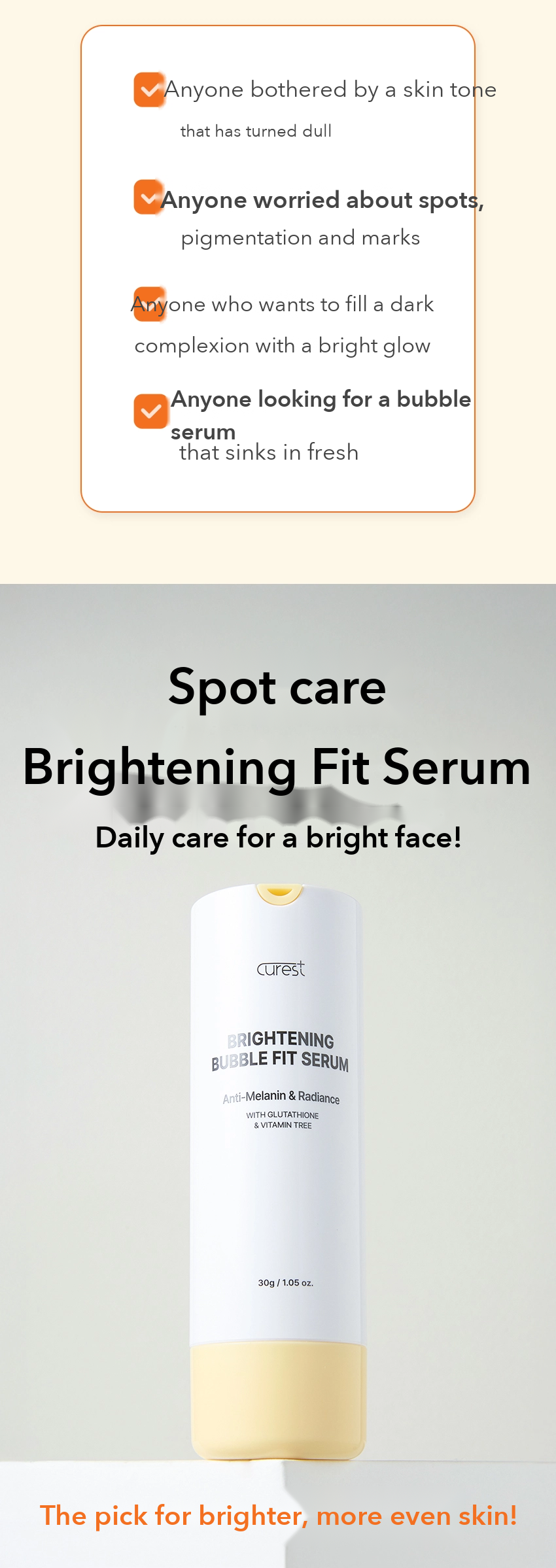 CUREST Brightening Bubble Fit Serum detail 9