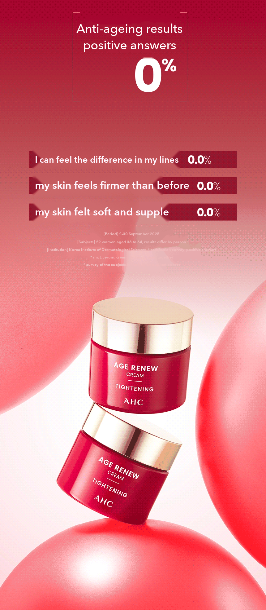 AHC Age Renew Cream Tightening detail 05