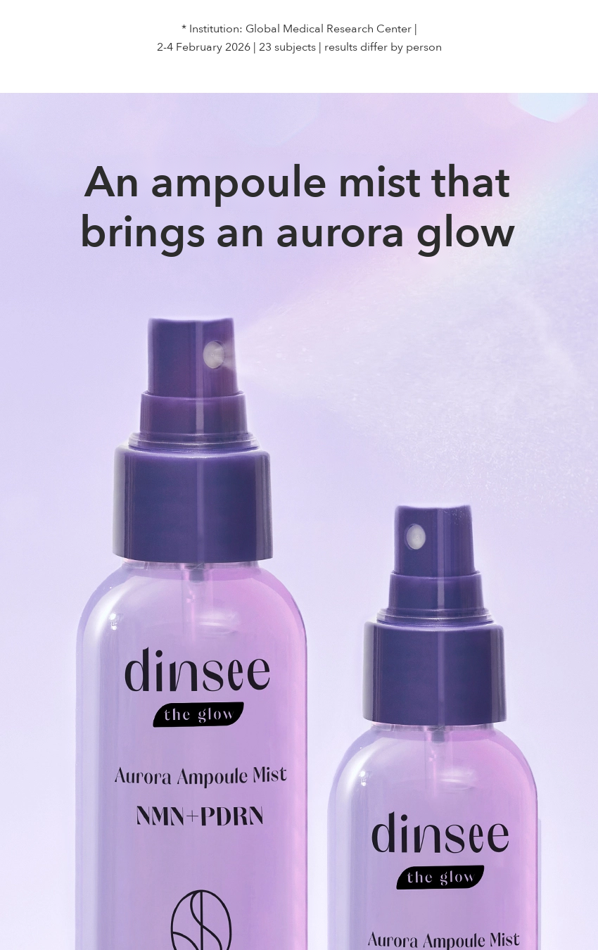 dinsee the glow Aurora Ampoule Mist detail 06