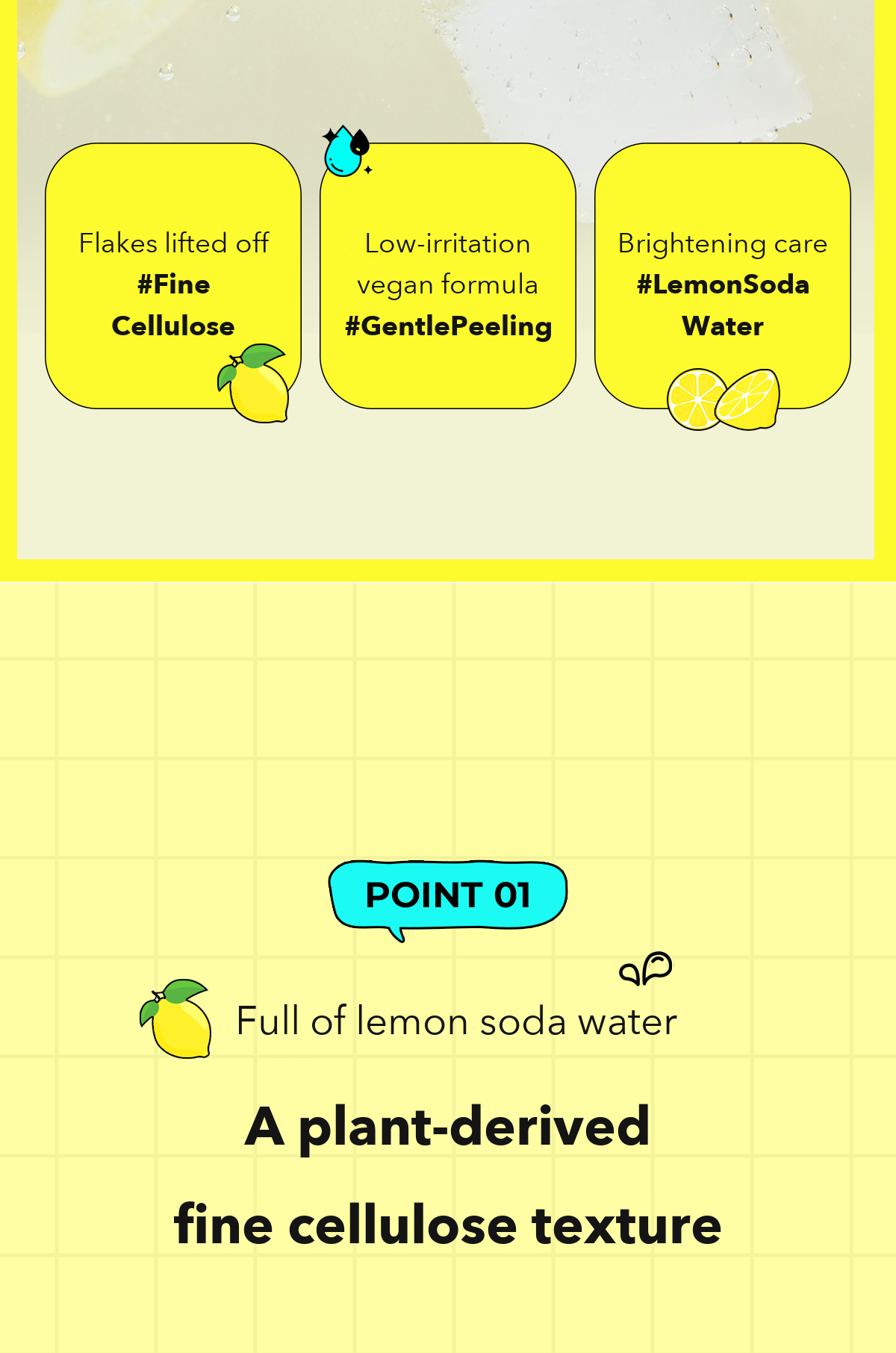POINT Lemon Soda Brightening Peeling Gel detail 2