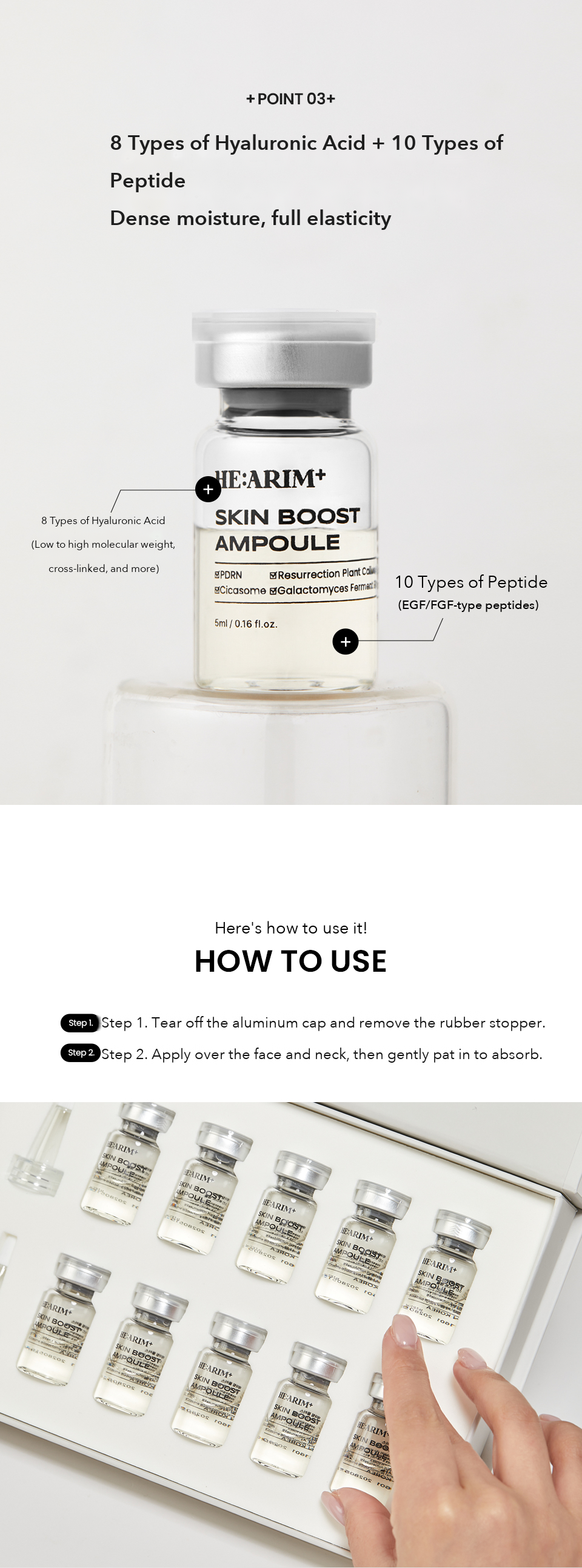 HE:ARIM Plus Skin Boost Ampoule detail 11