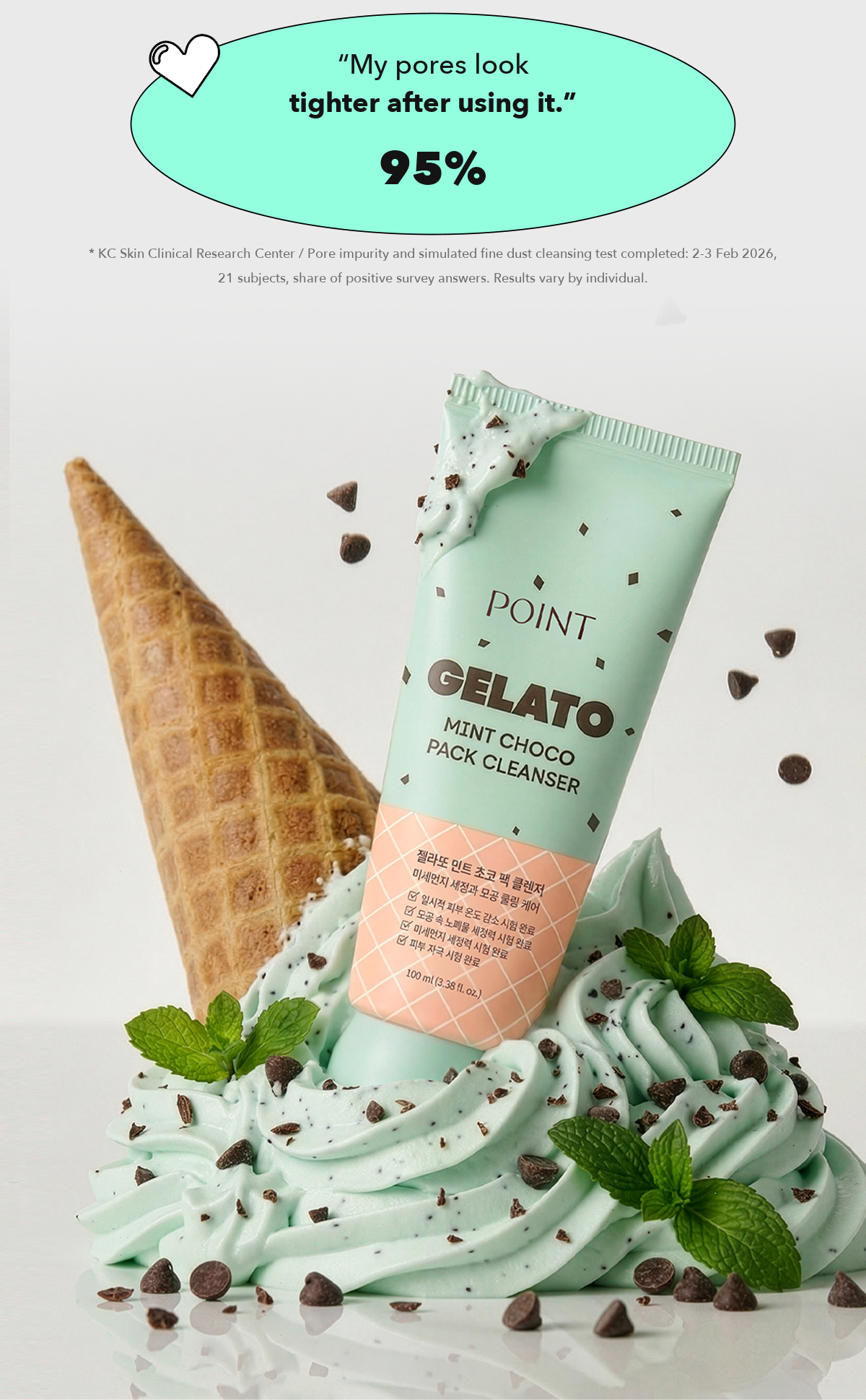 POINT Gelato Mint Choco Pack Cleanser detail 14