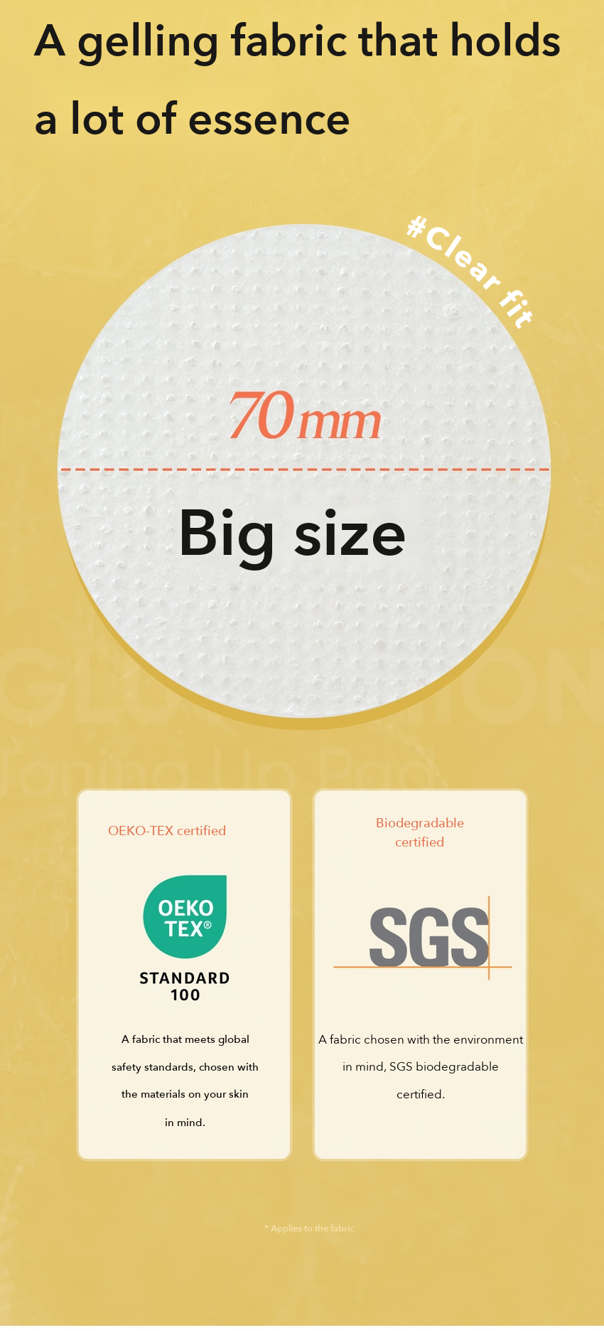 LEADERS Glutathione Toning Up Pad detail 05