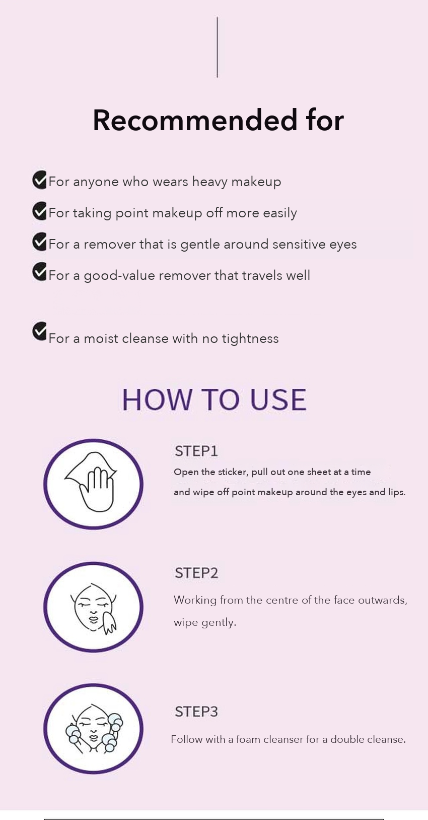 DAISO Lip & Eye Remover Tissue detail 04