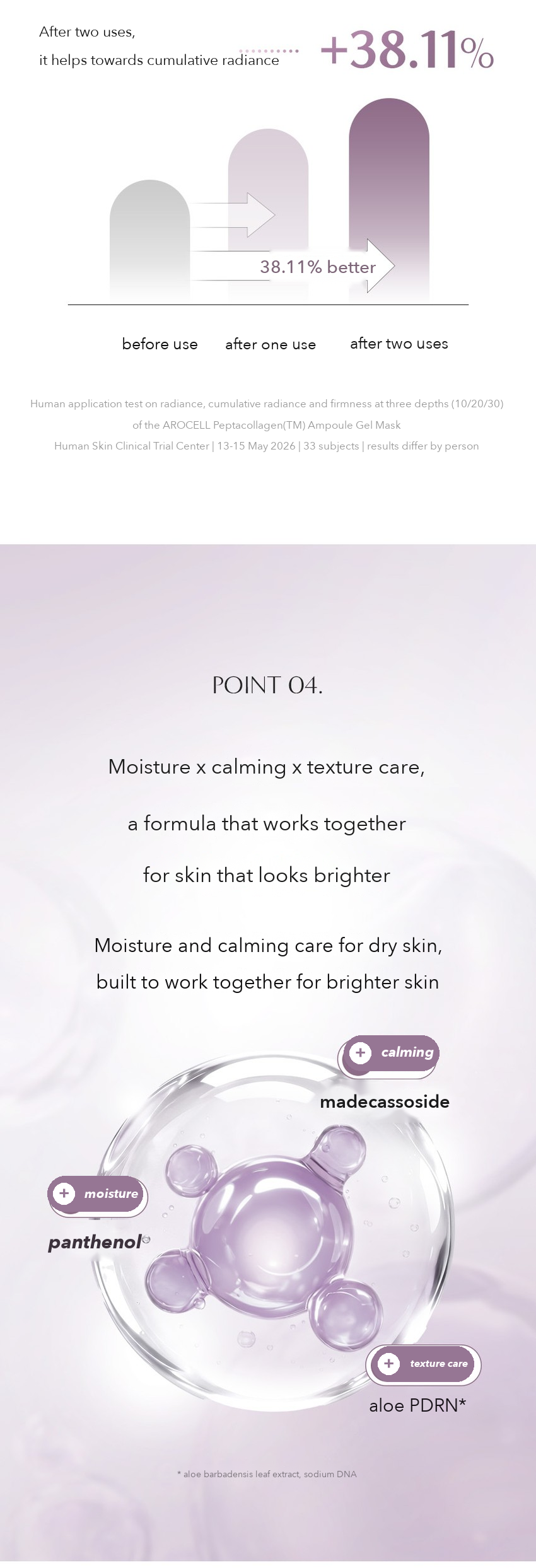 AROCELL Peptacollagen Ampoule Gel Mask detail 08