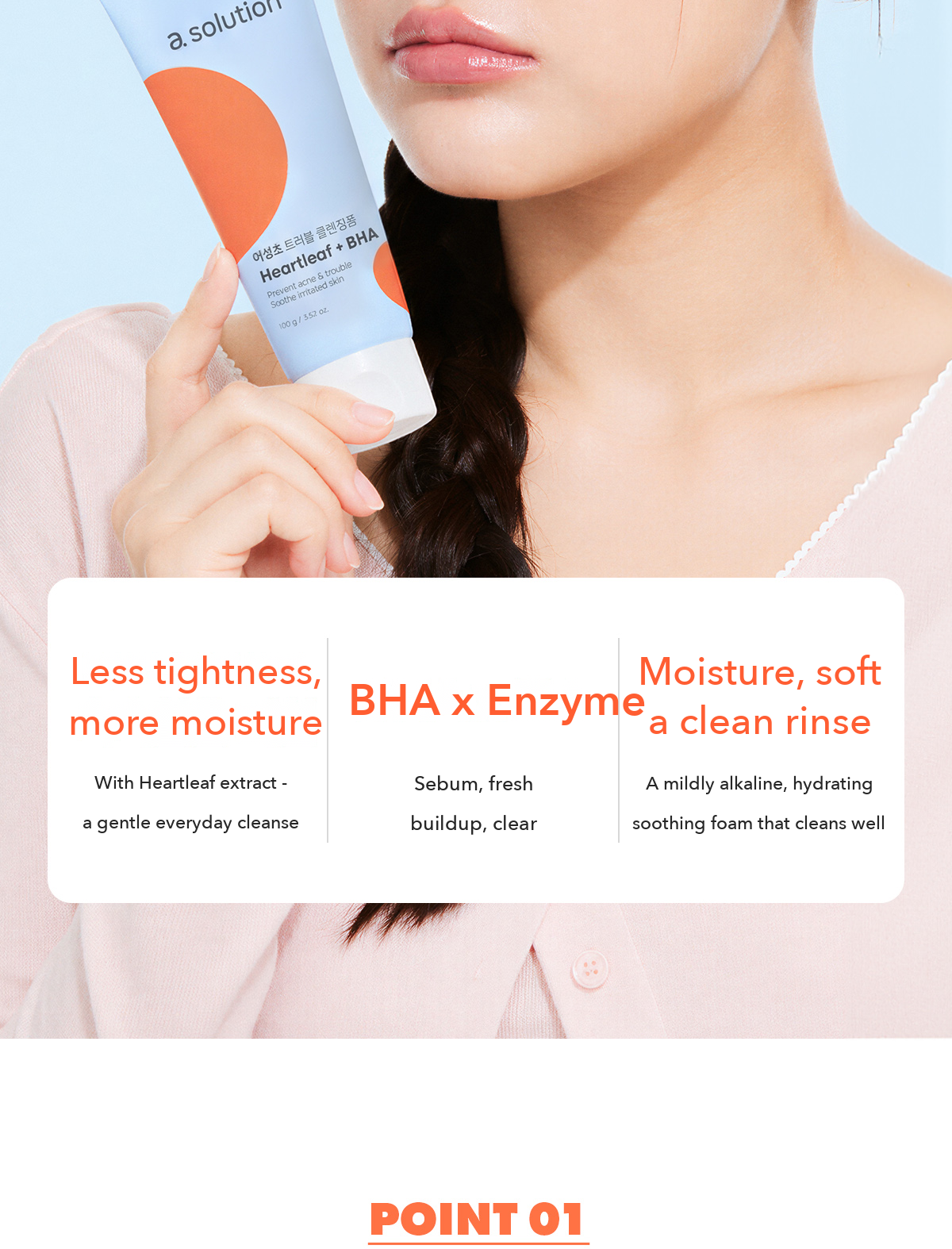 A.SOLUTION Heartleaf Blemish Cleansing Foam detail 03
