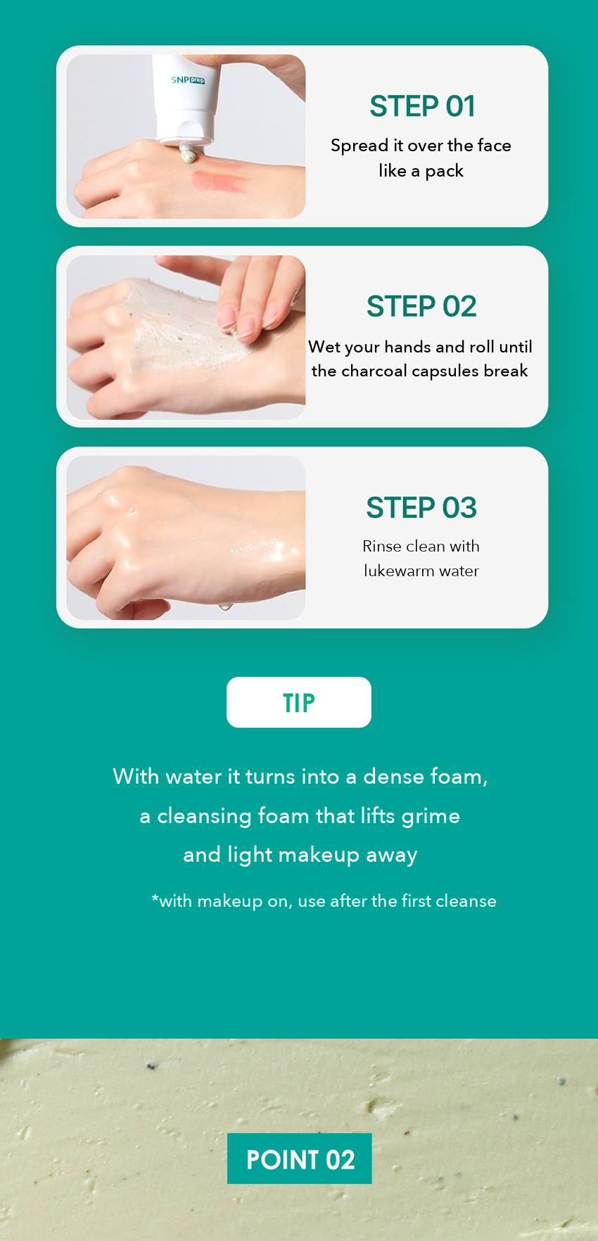SNP Prep Sebum Foaming Mask detail 07