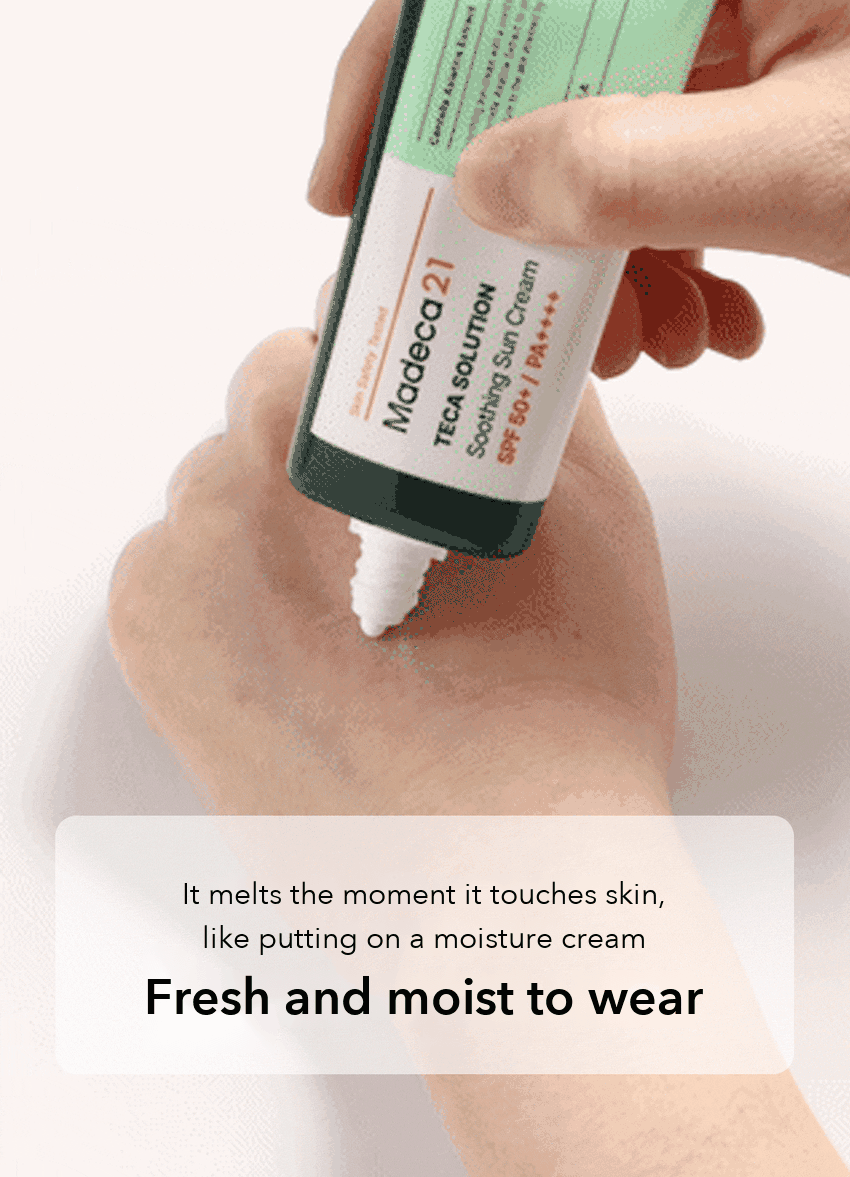 Madeca21 TECA Solution Soothing Sun Cream detail 08