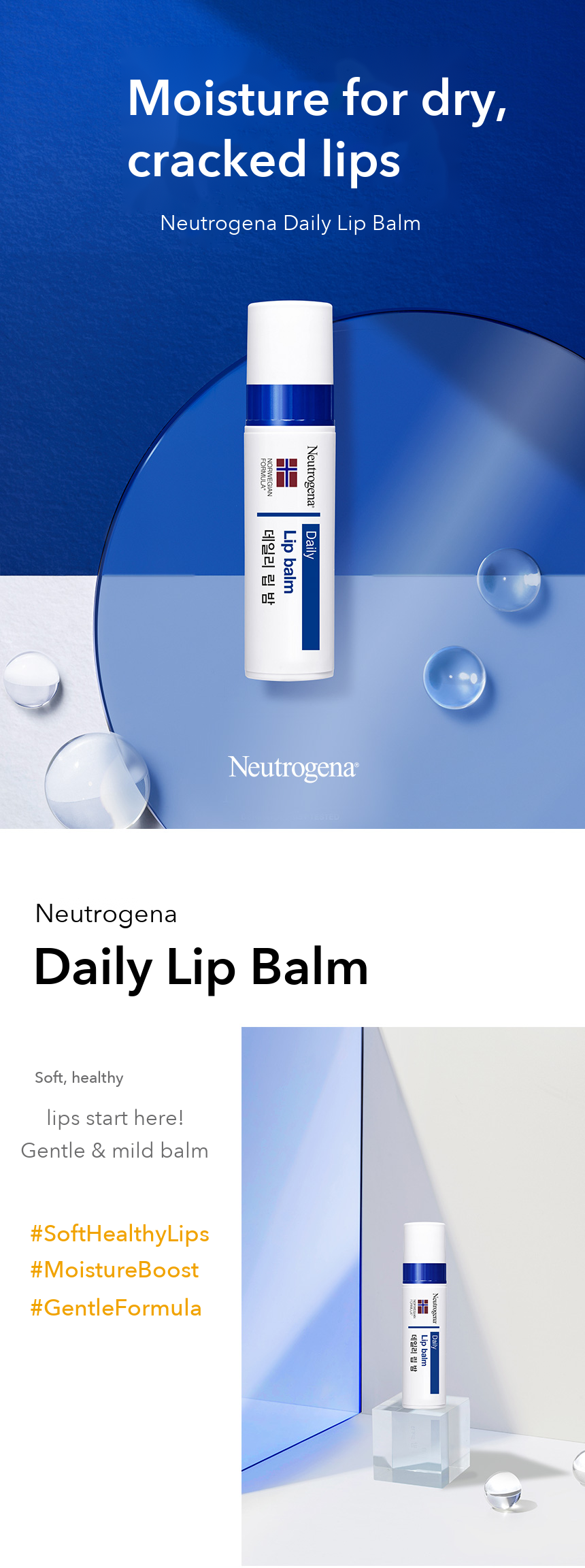 Neutrogena Lip Moisture Daily Lip Balm detail 01