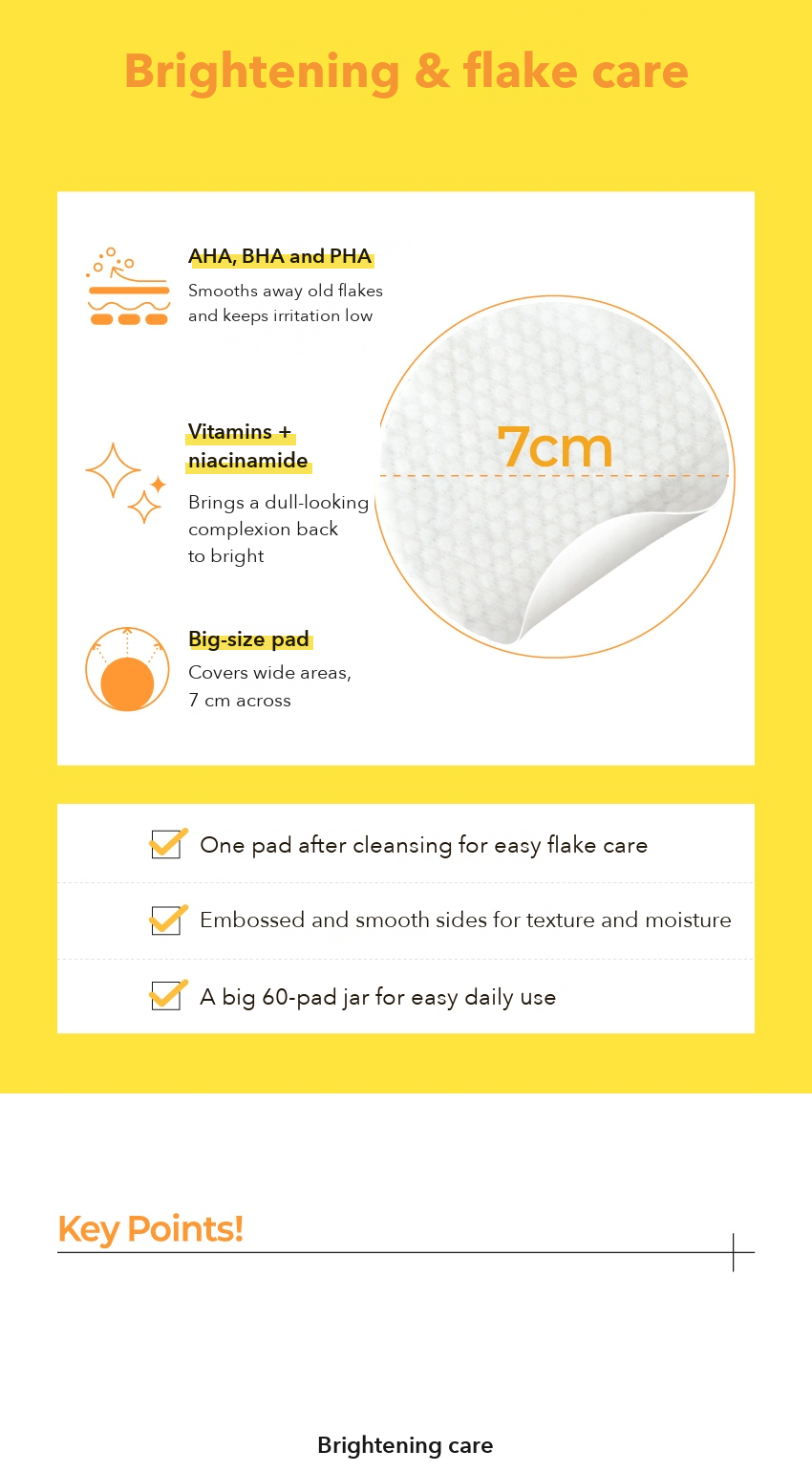 COACOS Vitamin Brightening Peeling Pad detail 2