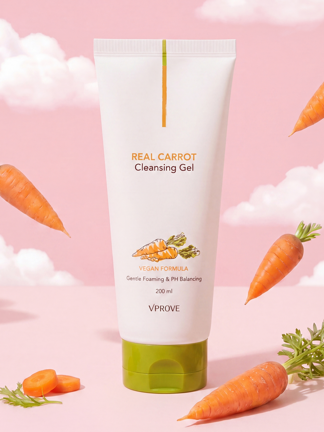 VPROVE Real Carrot Cleansing Gel 200ml