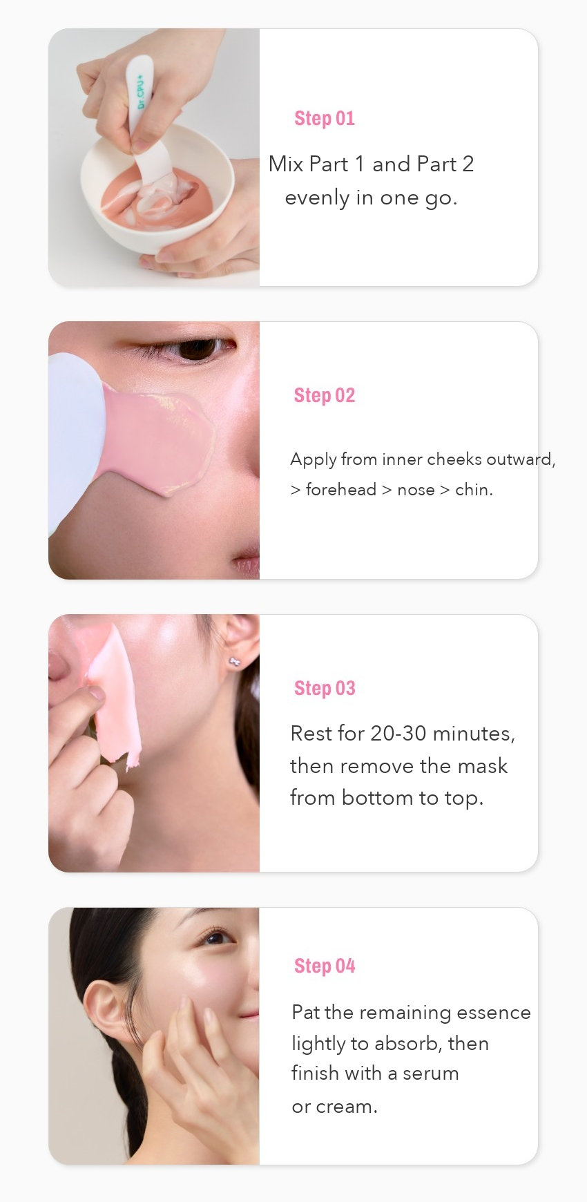 Dr.CPU+ Nourishing Glow Cream Modeling Mask detail 6