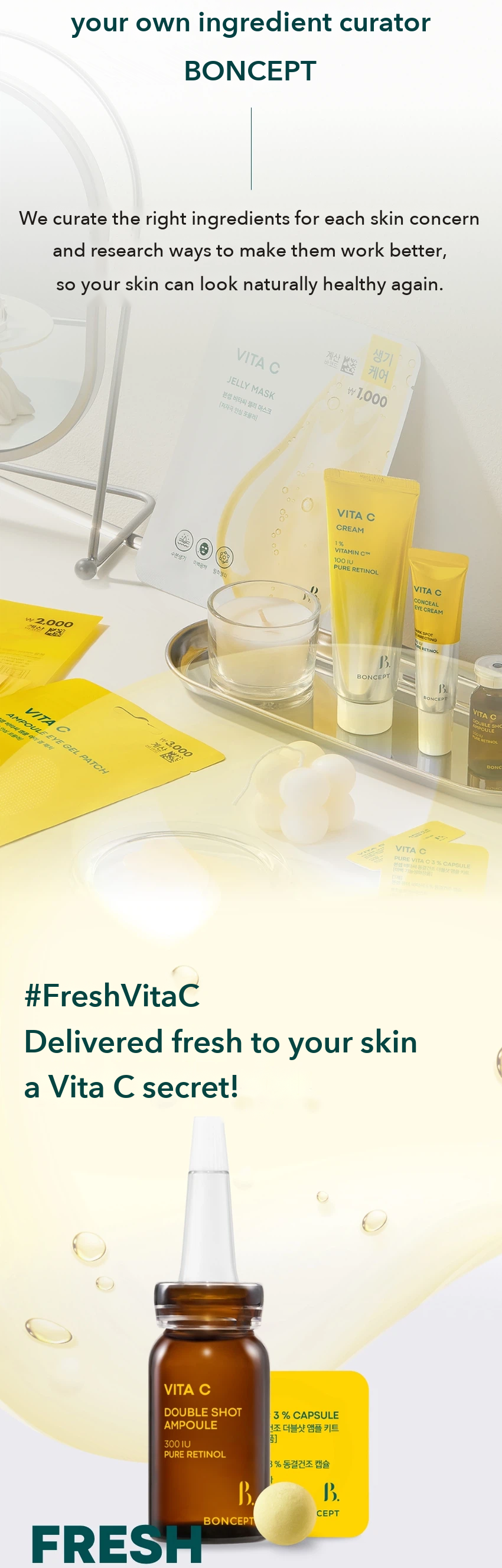 BONCEPT Vita C Freeze-Dried Double Shot Ampoule Kit detail 02