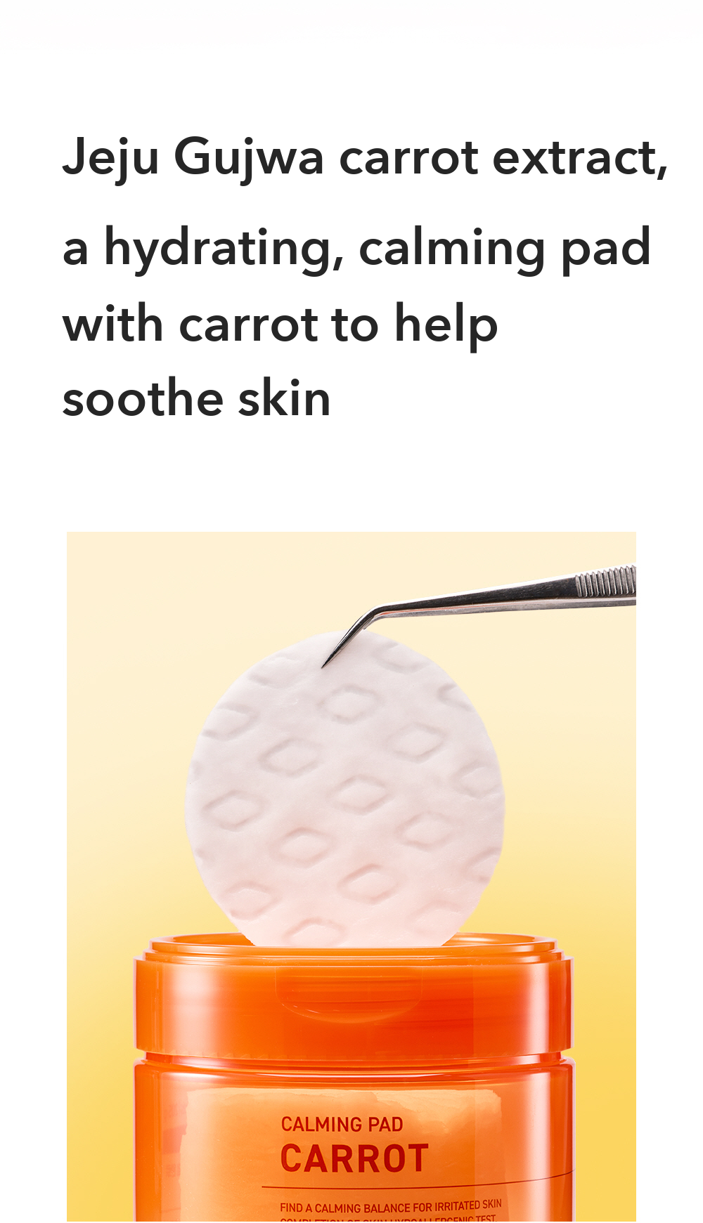 SOMISOME Carrot Calming Pad 40 Pads 195g detail 09