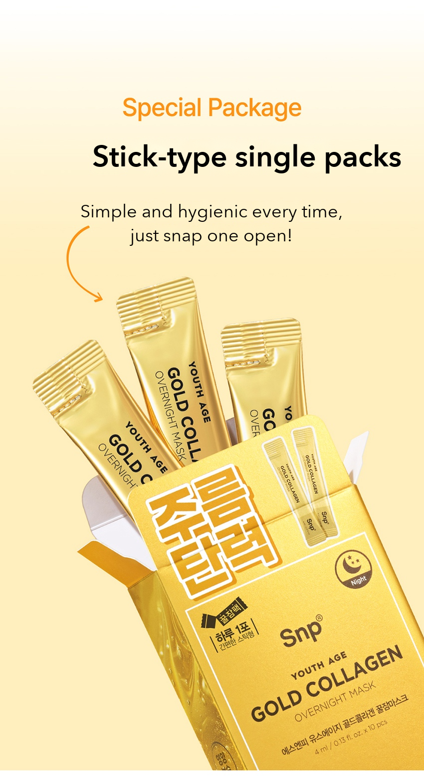 SNP Youth Age Gold Collagen Overnight Mask detail 8
