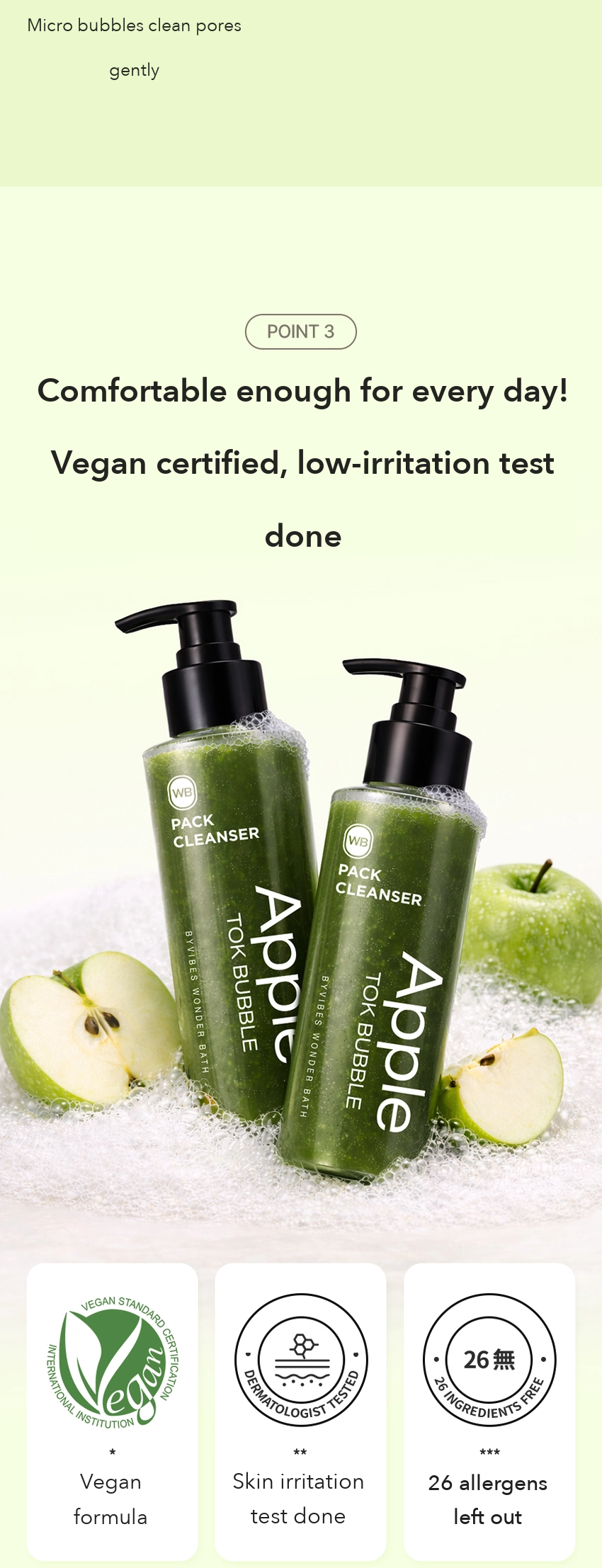 Wonder Bath Apple Tok Bubble Pack Cleanser detail 06