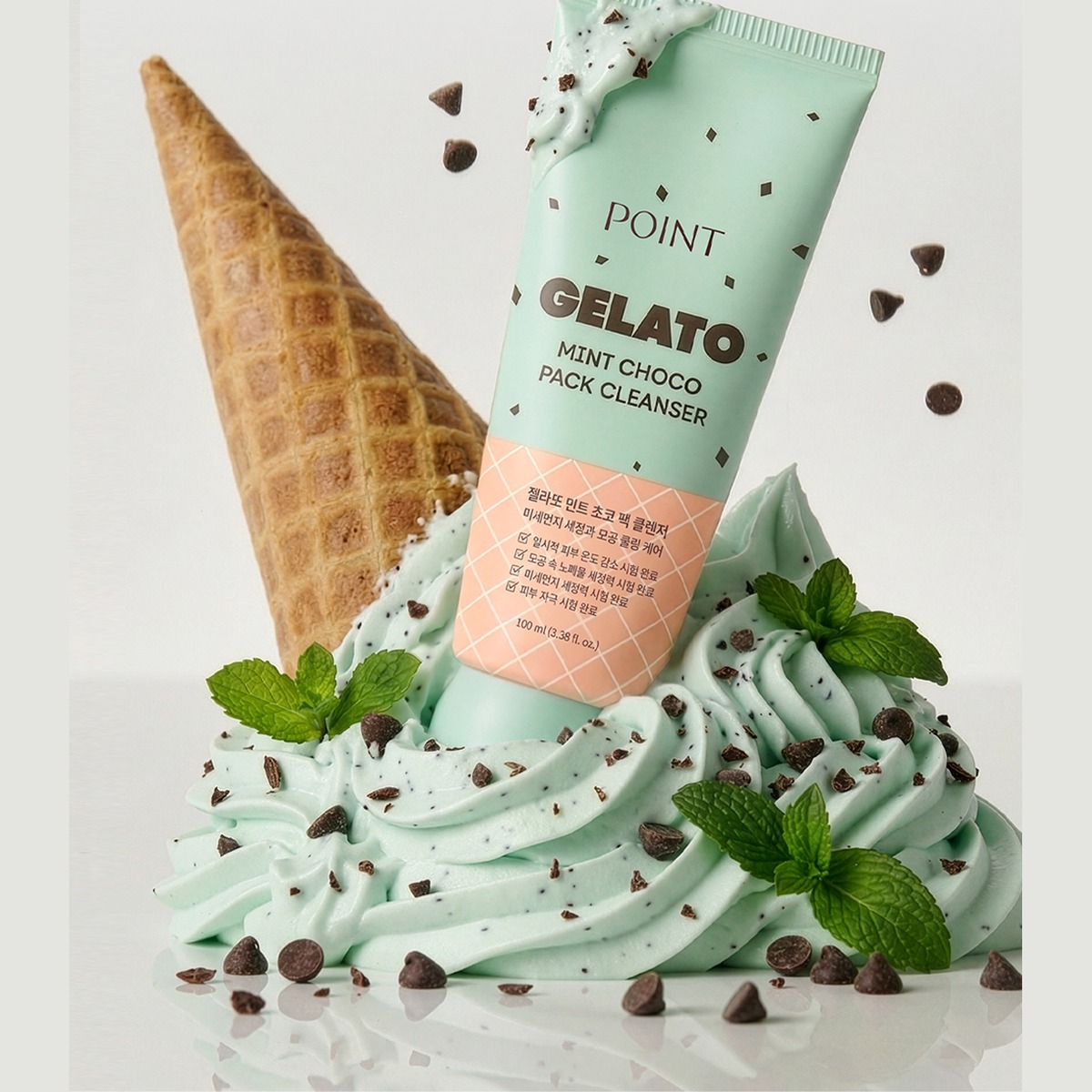 POINT Gelato Mint Choco Pack Cleanser 100ml