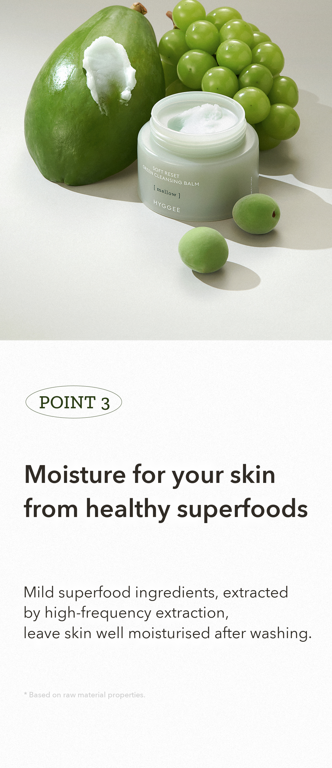HYGGEE Soft Reset Green Cleansing Balm detail 8