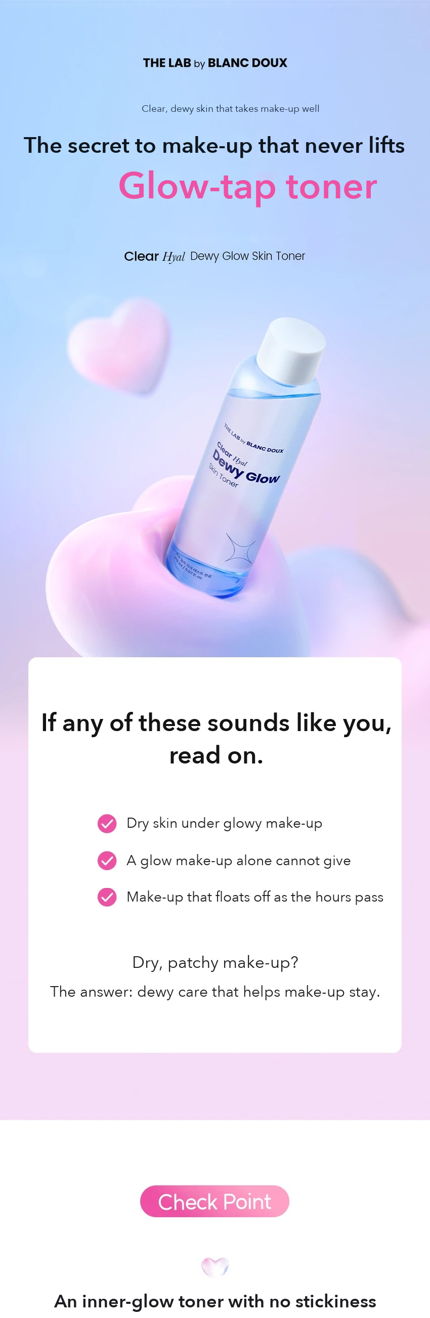 THE LAB by BLANC DOUX Clear Hyal Dewy Glow Toner detail 01