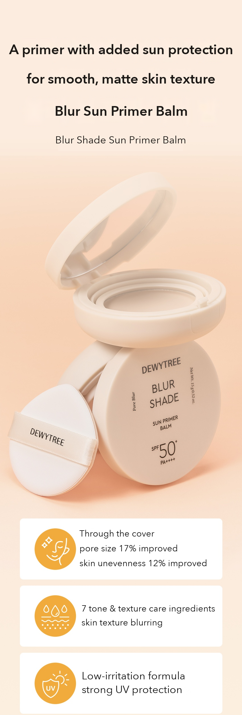 DEWYTREE Blur Sun Primer Balm detail 1