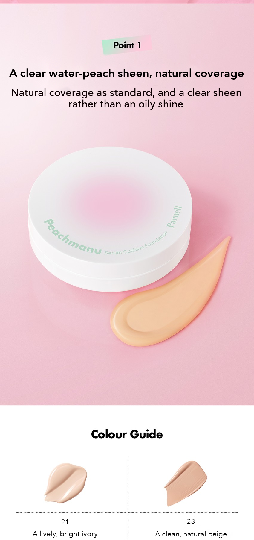 PARNELL Peachmanu Serum Cushion Foundation detail 03